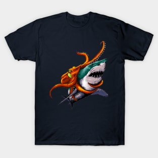Shark Vs Octopus T-Shirt